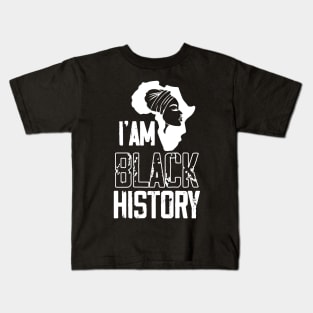 I'am Black History, Kids T-Shirt